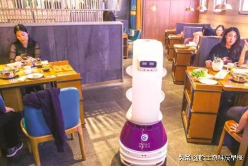 智能AI改變生活，餓了么智慧餐廳，智能機器人送餐的無人餐廳